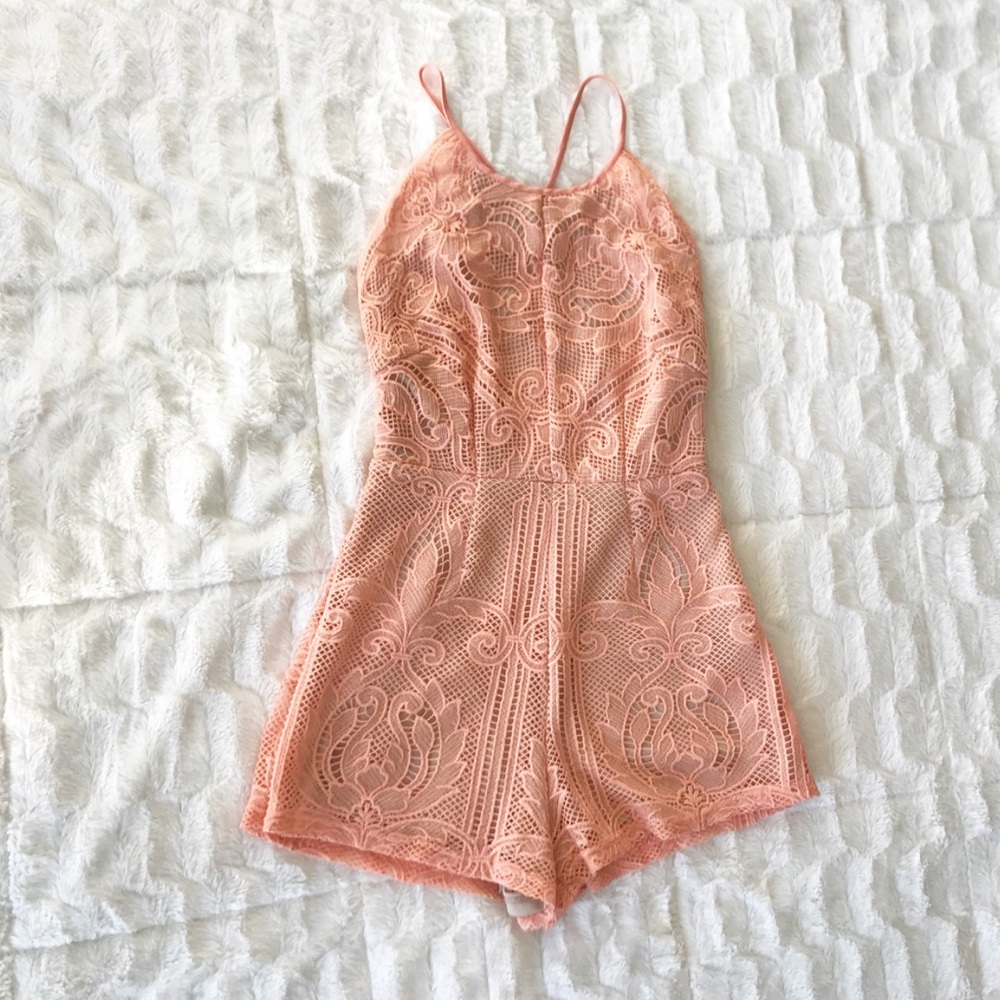 Stella Laguna Beach Coral Romper NWOT